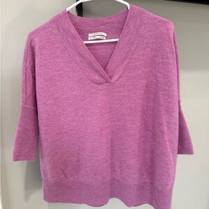 Anthropologie 100% Merino Wool V-Neck Sweater